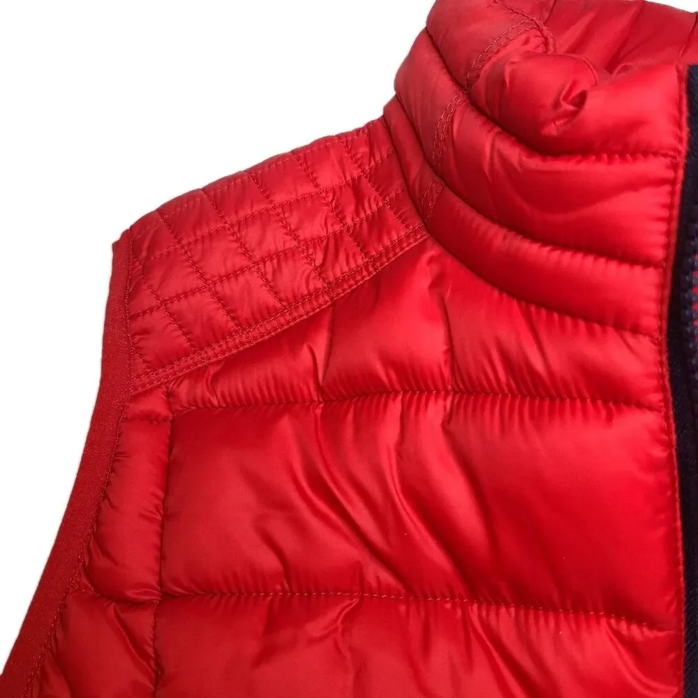 NEW TOMMY HILFIGER SPORT VEST Red Full Zip Front puffer sz L Large NEW